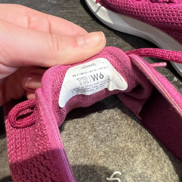Allbirds women’s tree runners pink size 6 (fits like a 7) - Picture 5 of 5